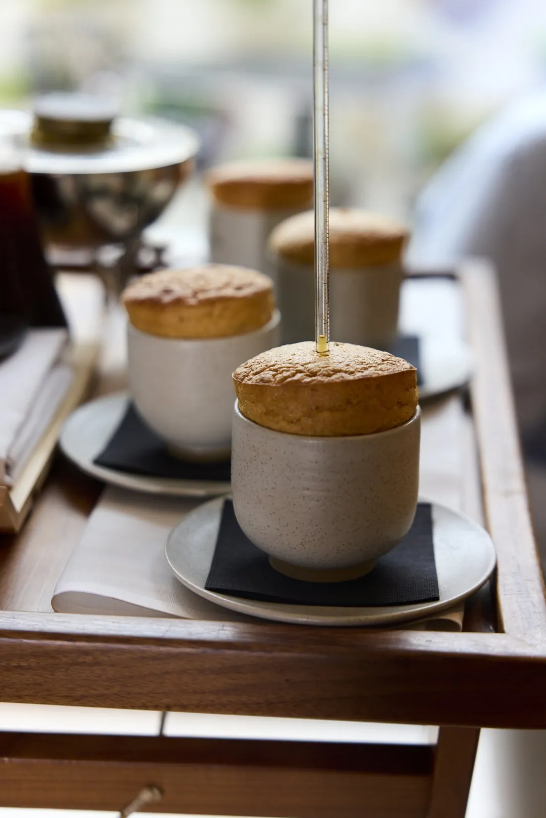Soufflé aan tafel